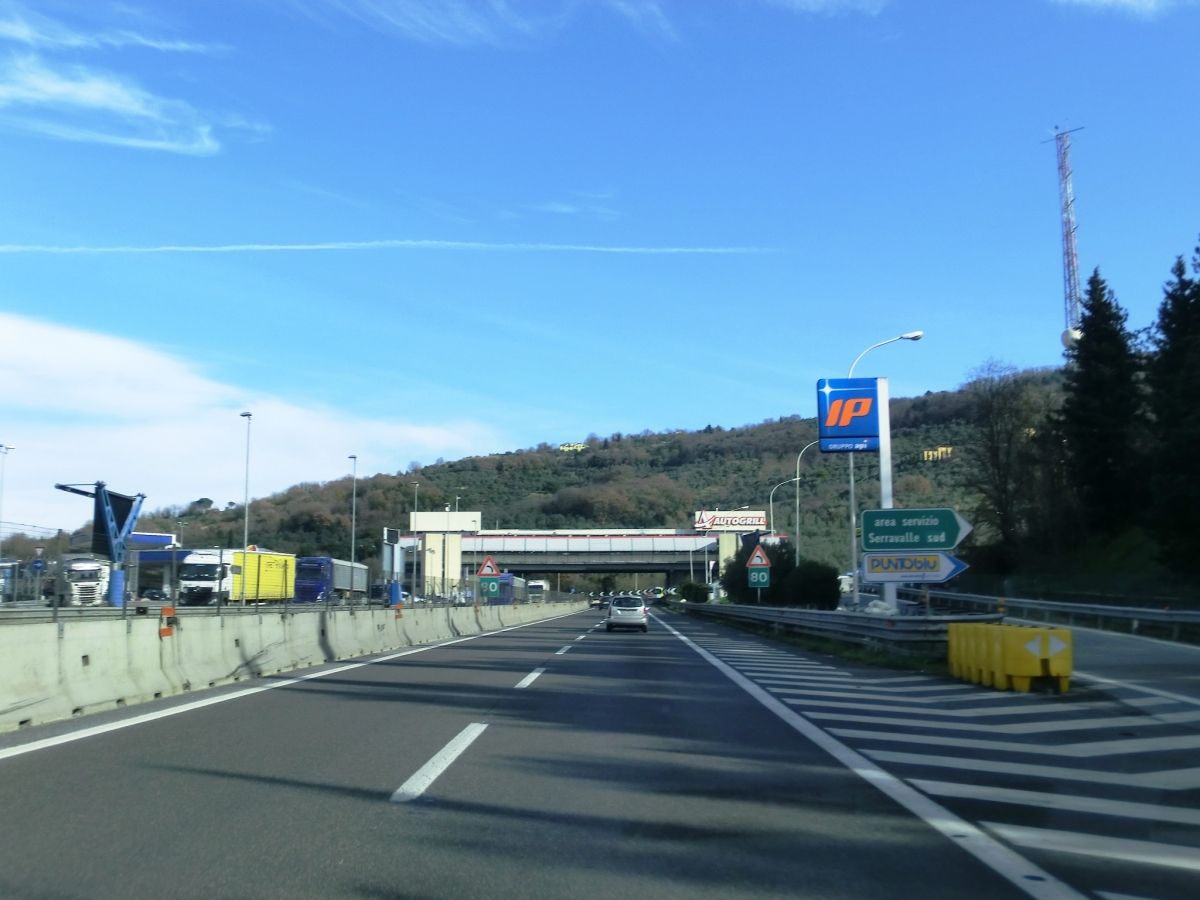 A 11 Motorway (Italy) at Serravalle service station 