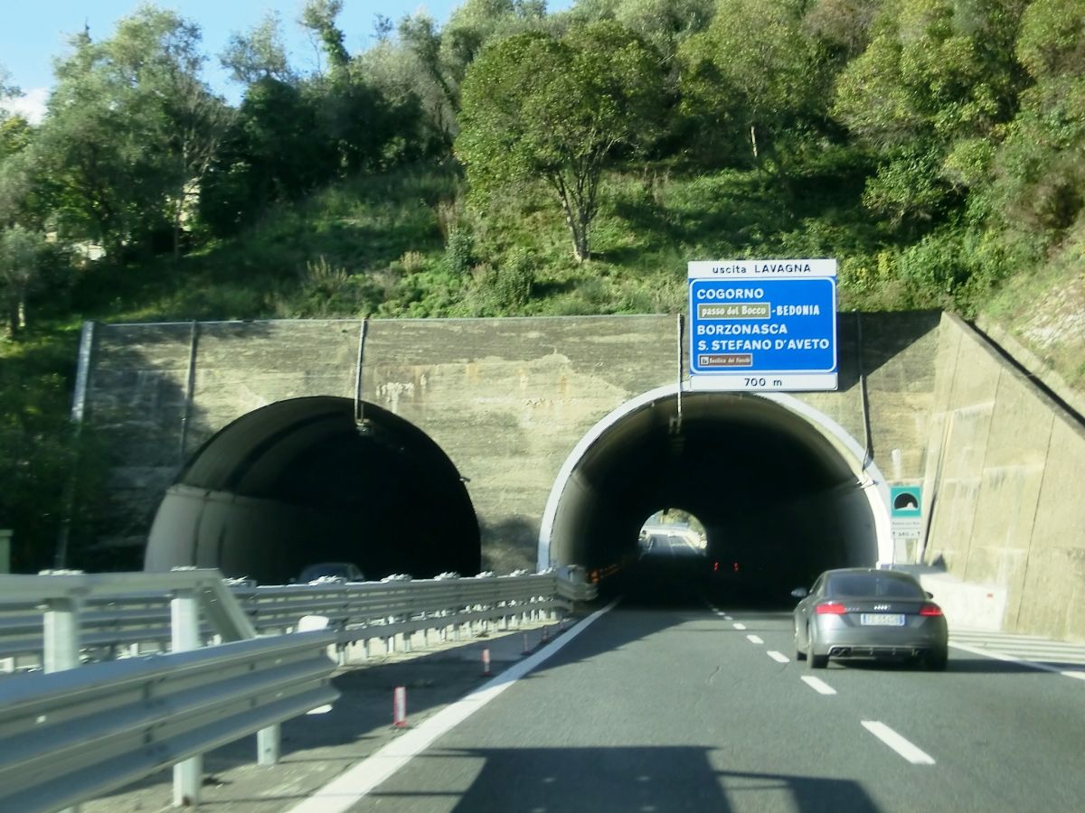 Madonna della Neve Tunnel western portals 