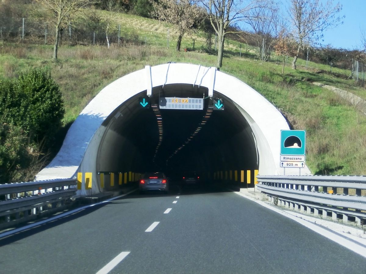 Rimazzano Tunnel southern portal 
