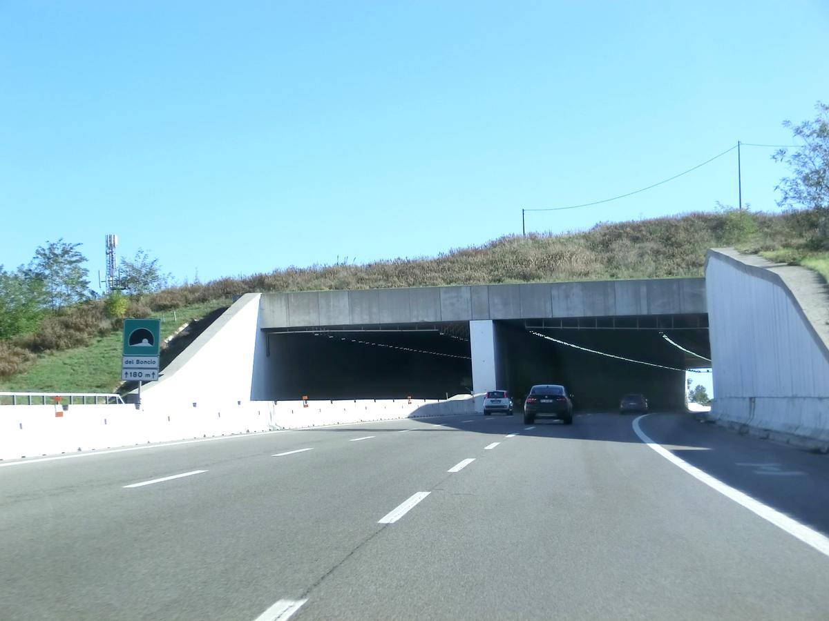 Del Boncio Tunnel northern portals 