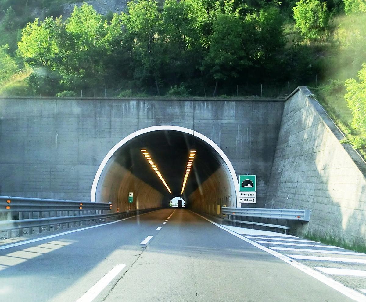 Partigiano Tunnel southern portal 