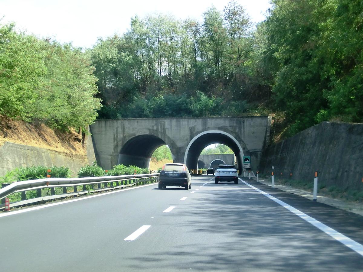 Fiego I Tunnel northern portals 