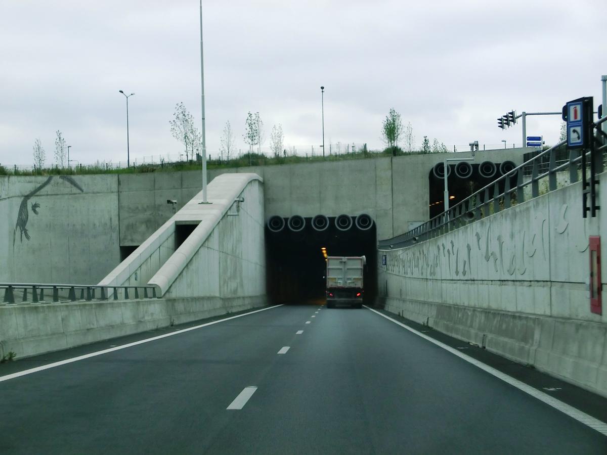 Koning Willem-Alexandertunnel lower and upper tubes northern portals 