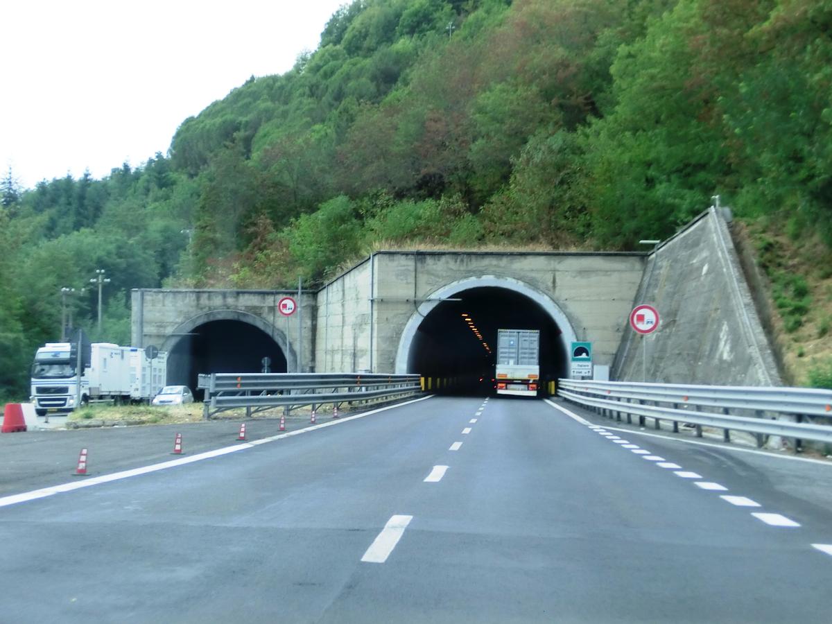 Ogliara Tunnel northern portals 