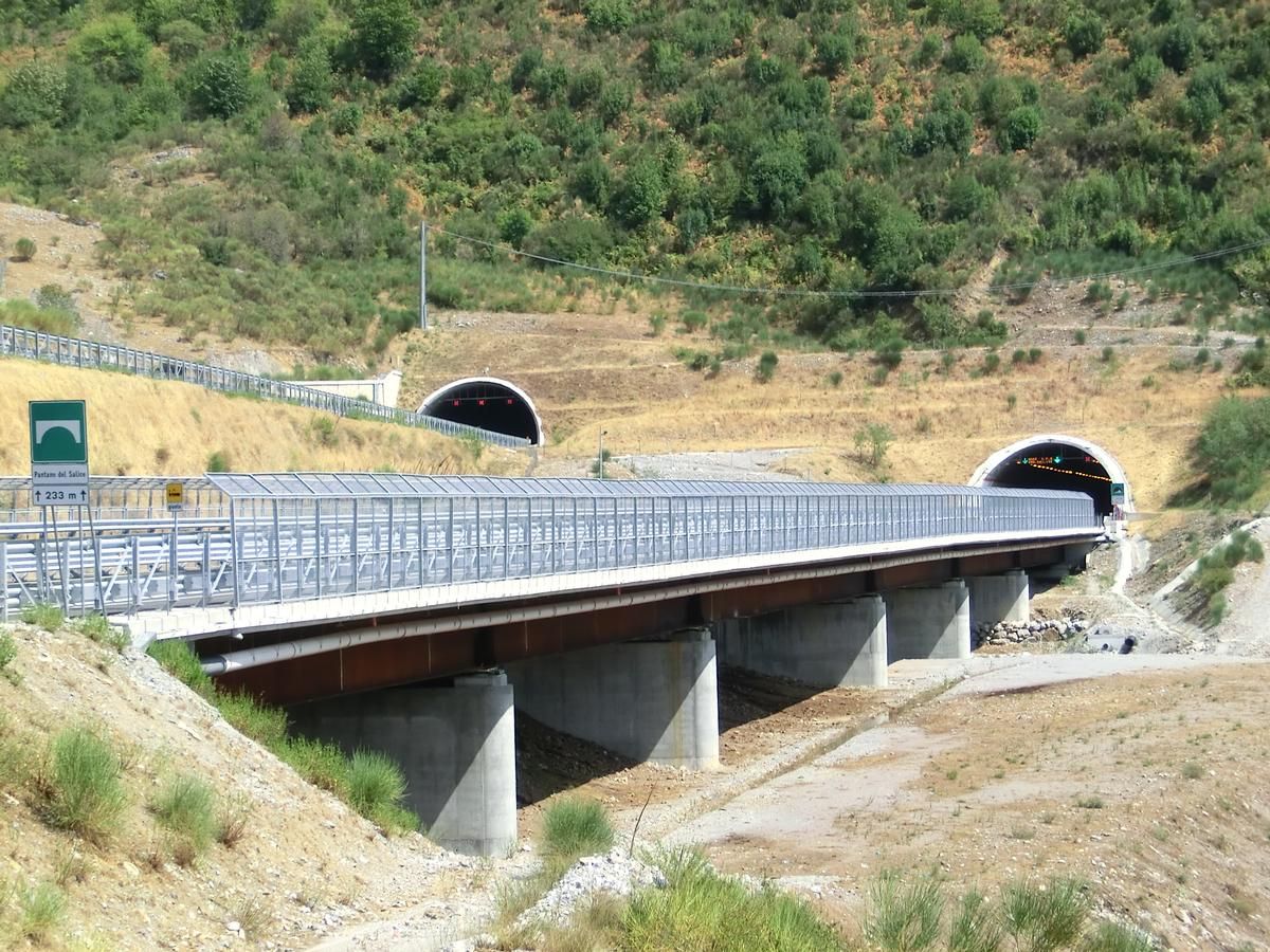 Pantano del Salice Viaduct and Cerreta Tunnel western portals 