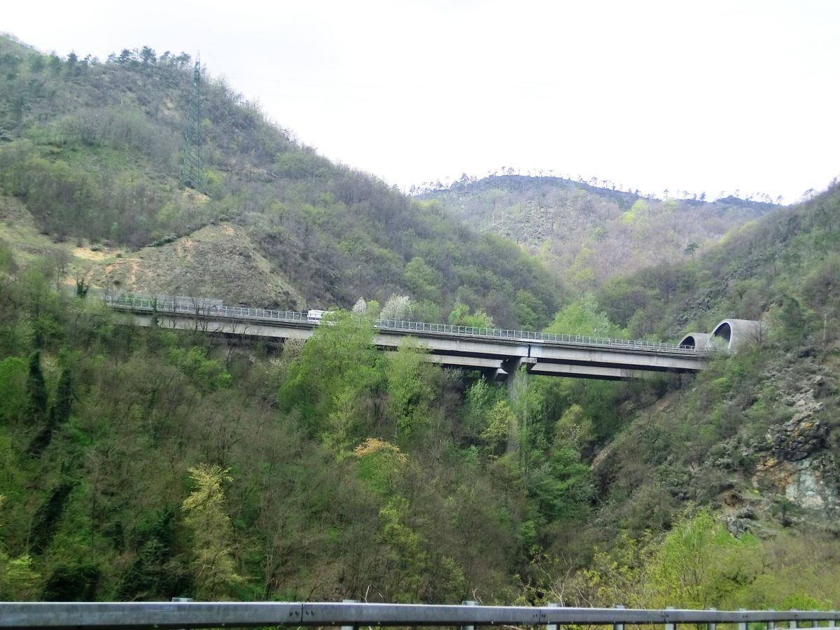 Zucca Viaduct and Poggio Tunnel southern portals 