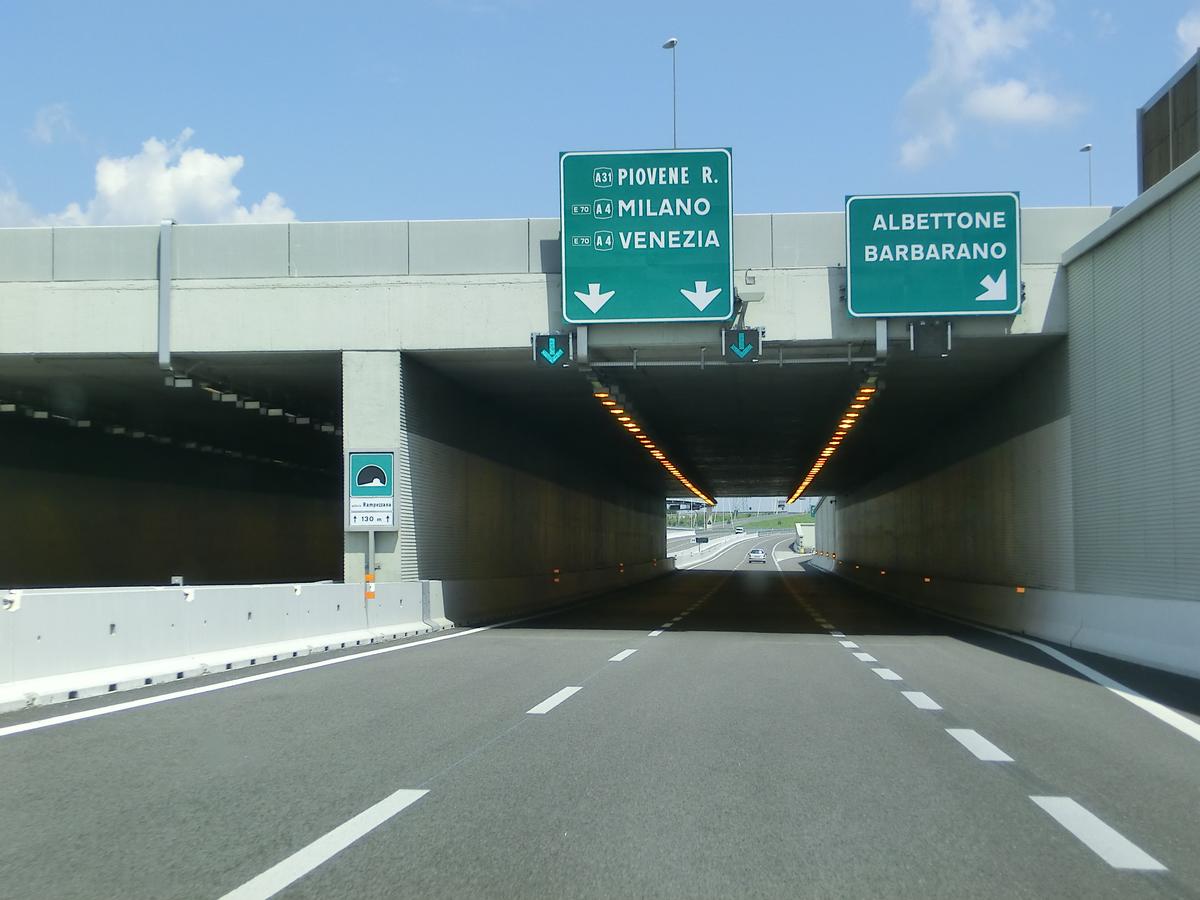 Rampezzana tunnel southern portals 