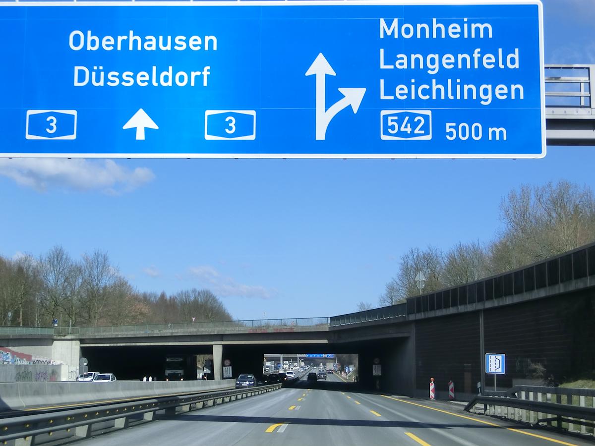 A 3 Motorway (Germany) at A542 Langenfeld Connection 