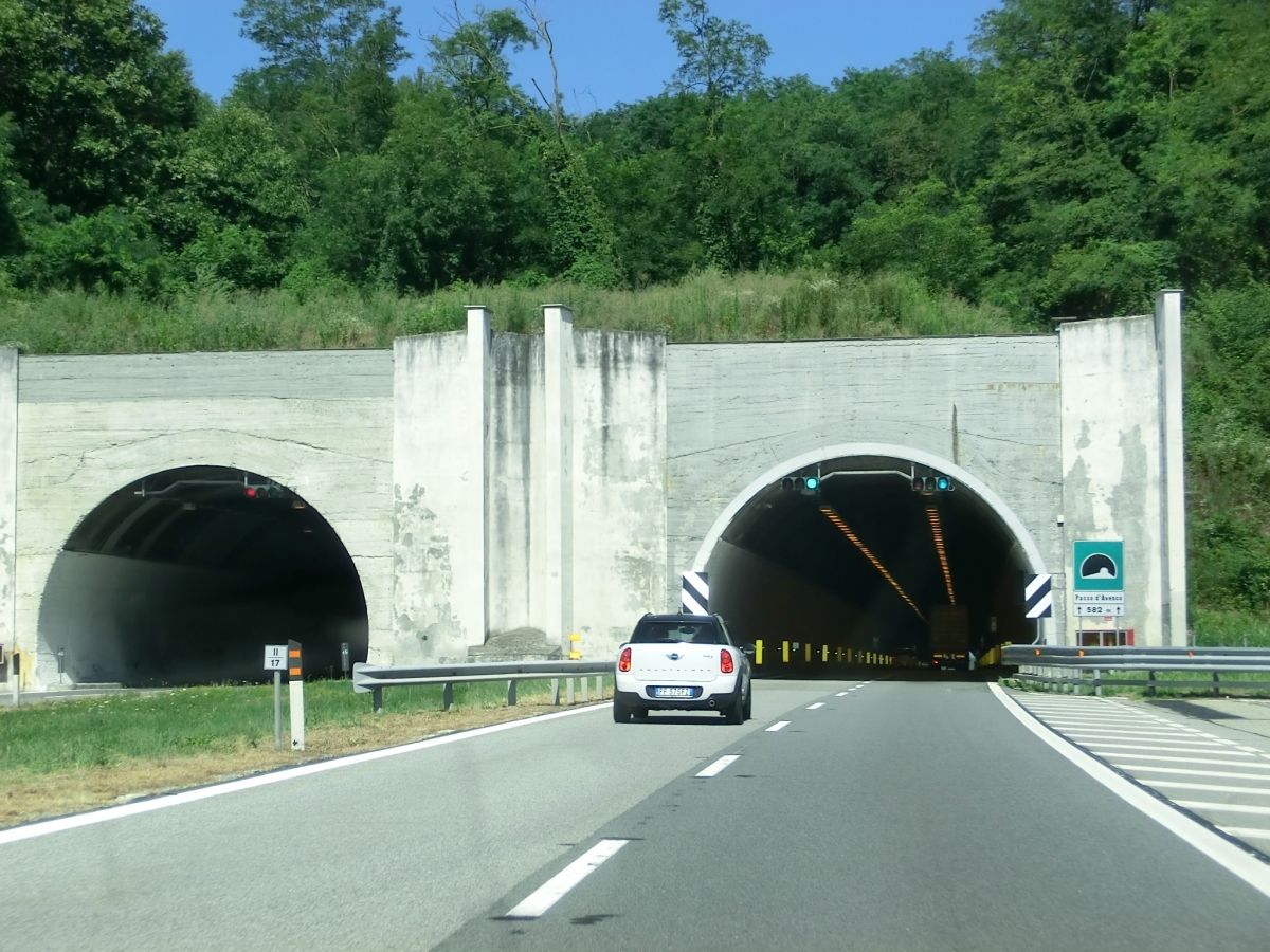 Passo d'Avenco Tunnel southern portals 
