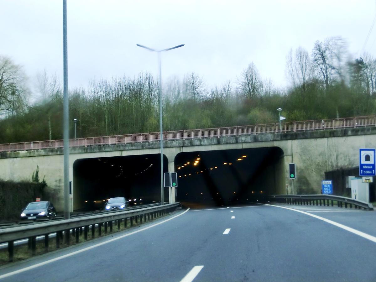 Mersch Tunnel northern portals 