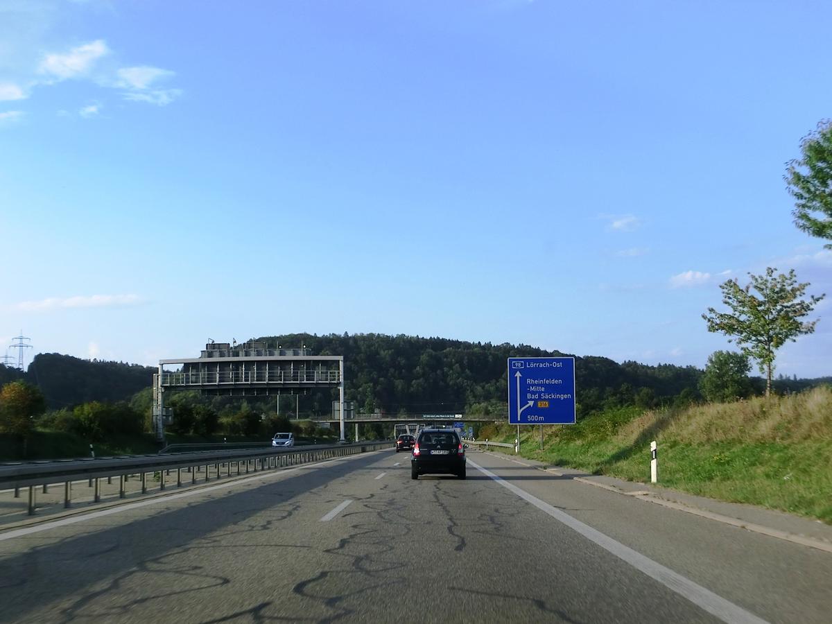 A861 motorway at Rheinfelden-Mitte Exit 