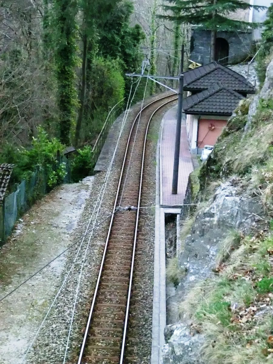 Vigezzina-Centovalli Railway at Borgnone-Cadanza Station 