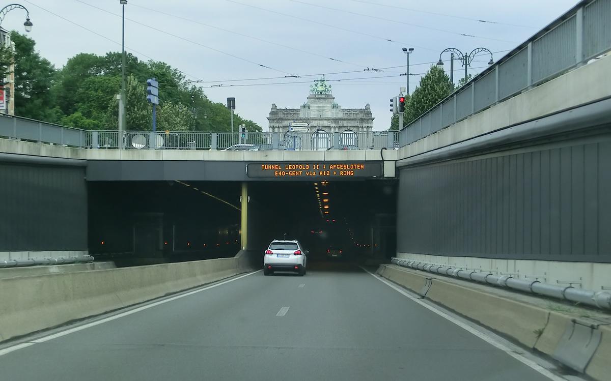 Cinquantenaire Tunnel eastern portal 