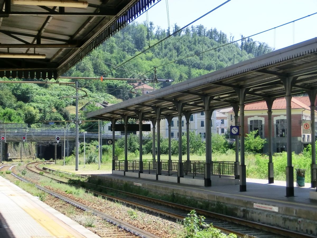 Campo Ligure Station and Turchino Tunnel northern portal 