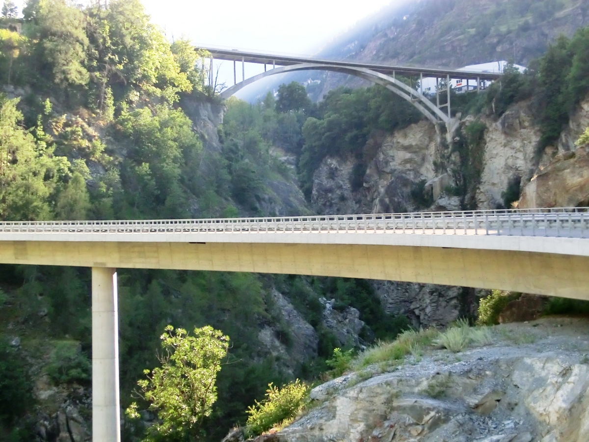 Chinegga Viaduct and, above, Killerhof Bridge 