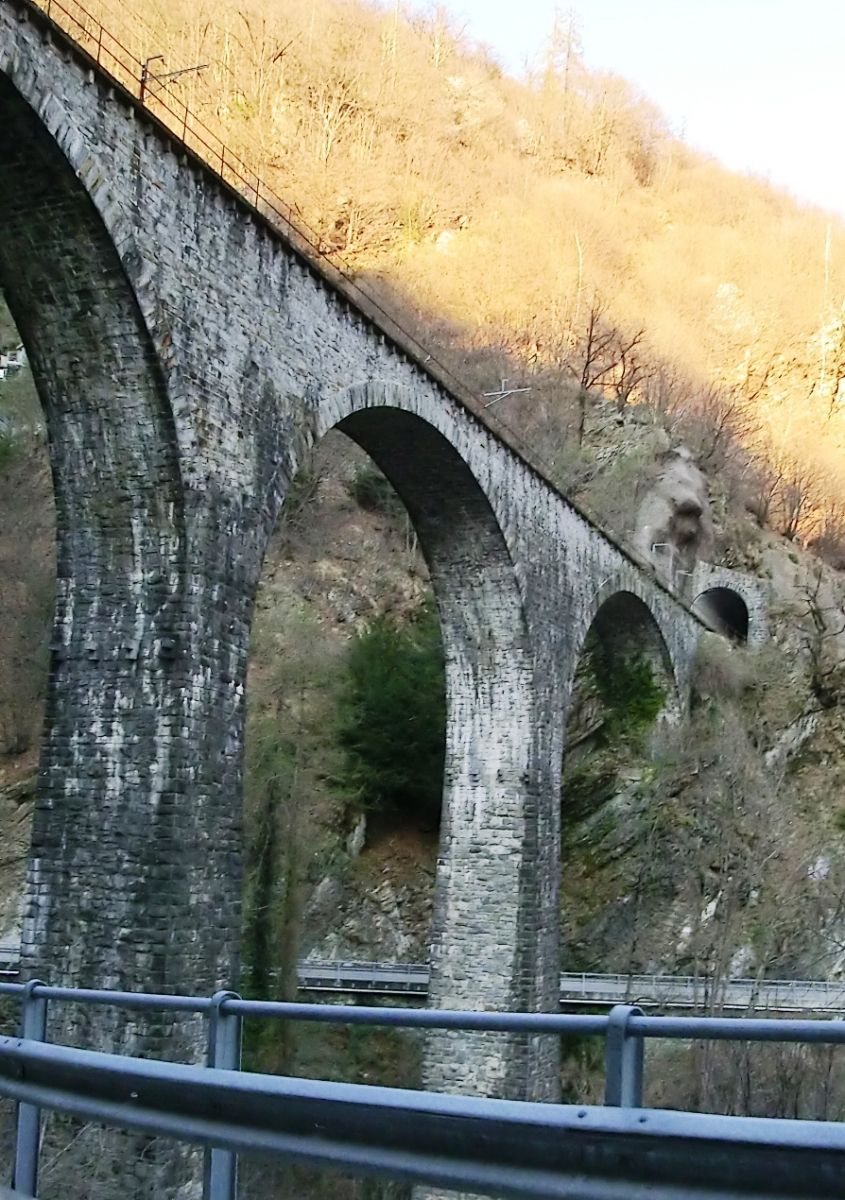 Valle d'Ingustria Bridge and Valascia Tunnel western portal 