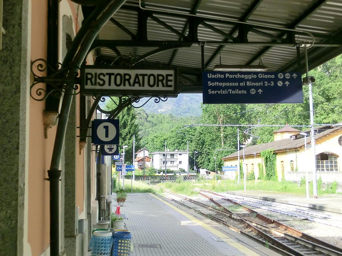 Chiavenna Station, end of tracks 