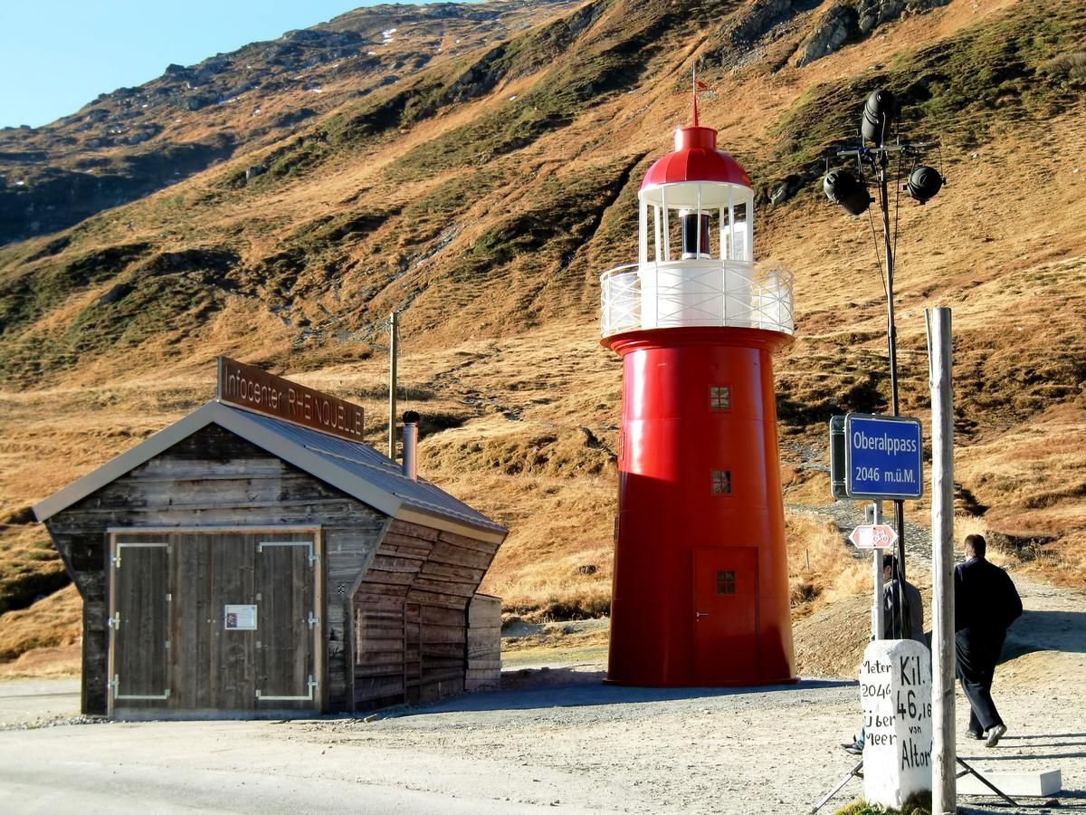 Rheinquelle Lighthouse at Oberalpass 