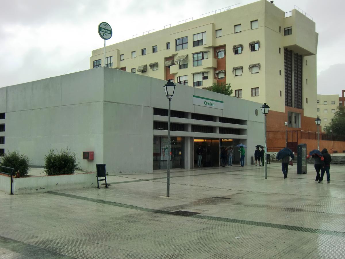 Cavaleri metro station, access 