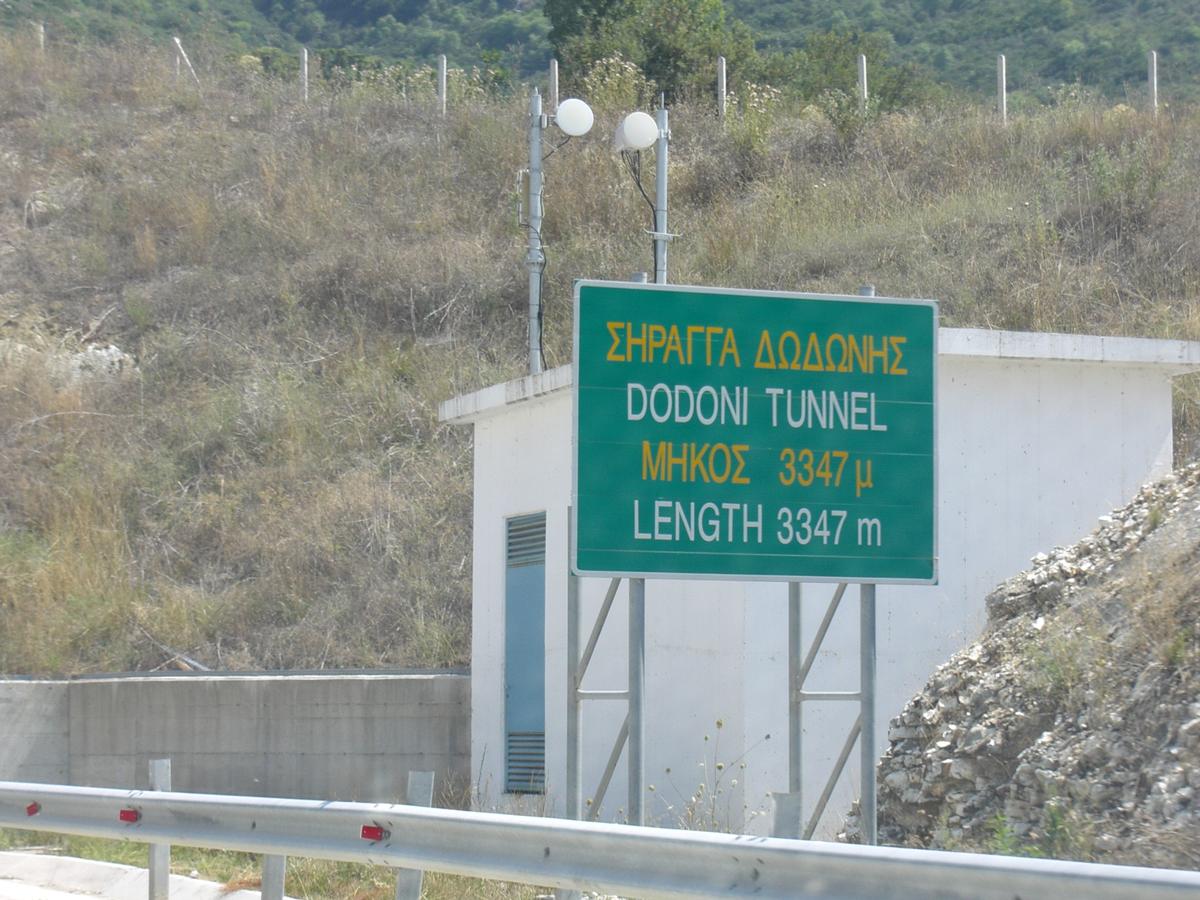 Western portals of Dodoni tunnels 