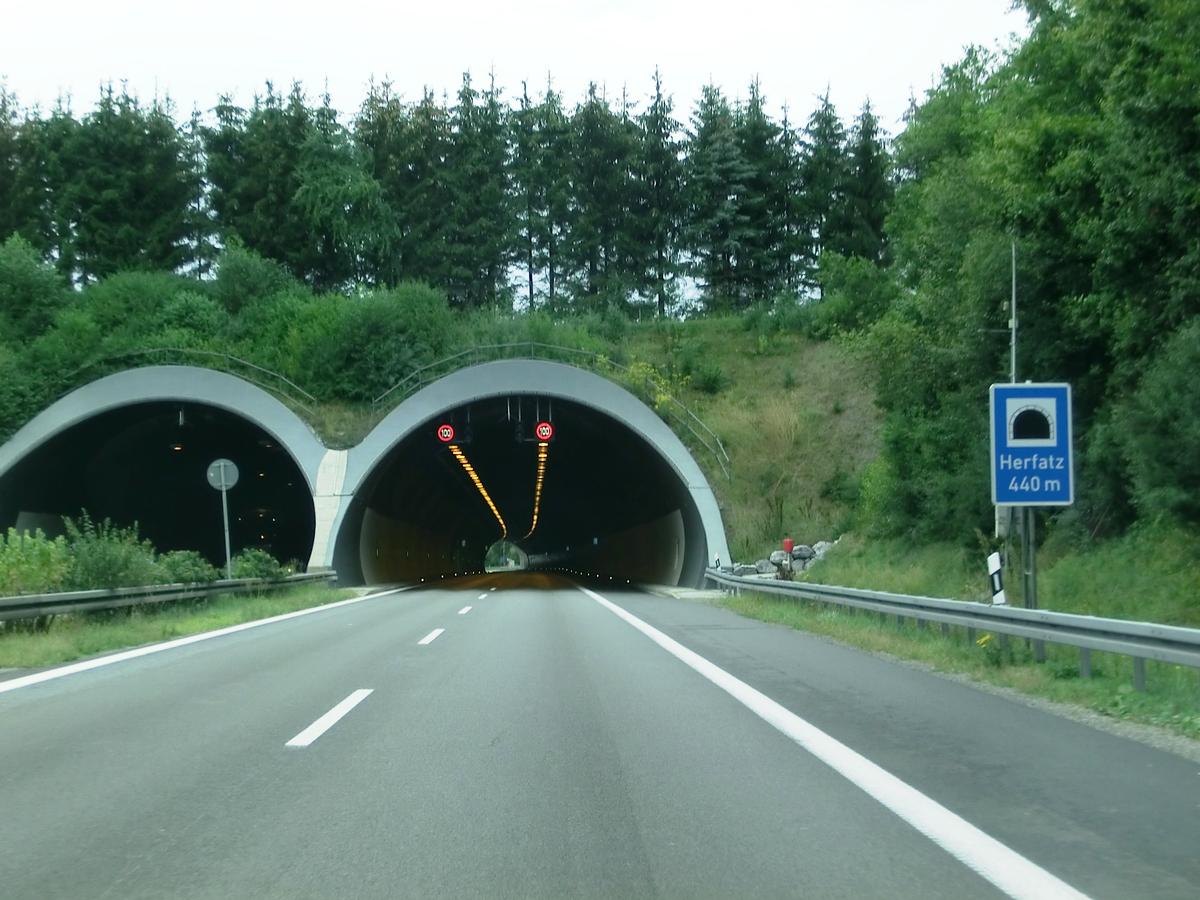 Tunnel Herfatz northern portals 