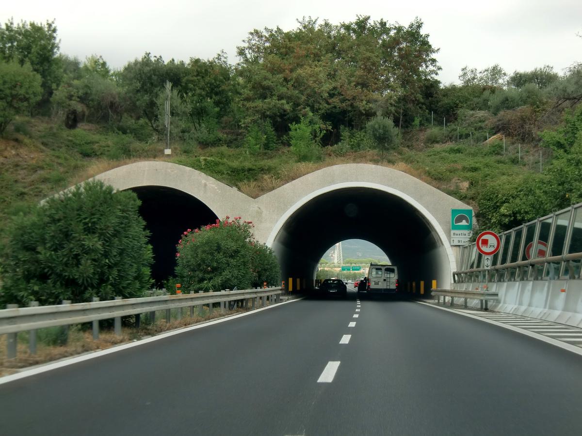 Bastia 2 Tunnel western portals 