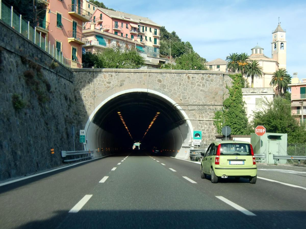 Crevari Tunnel western portal 