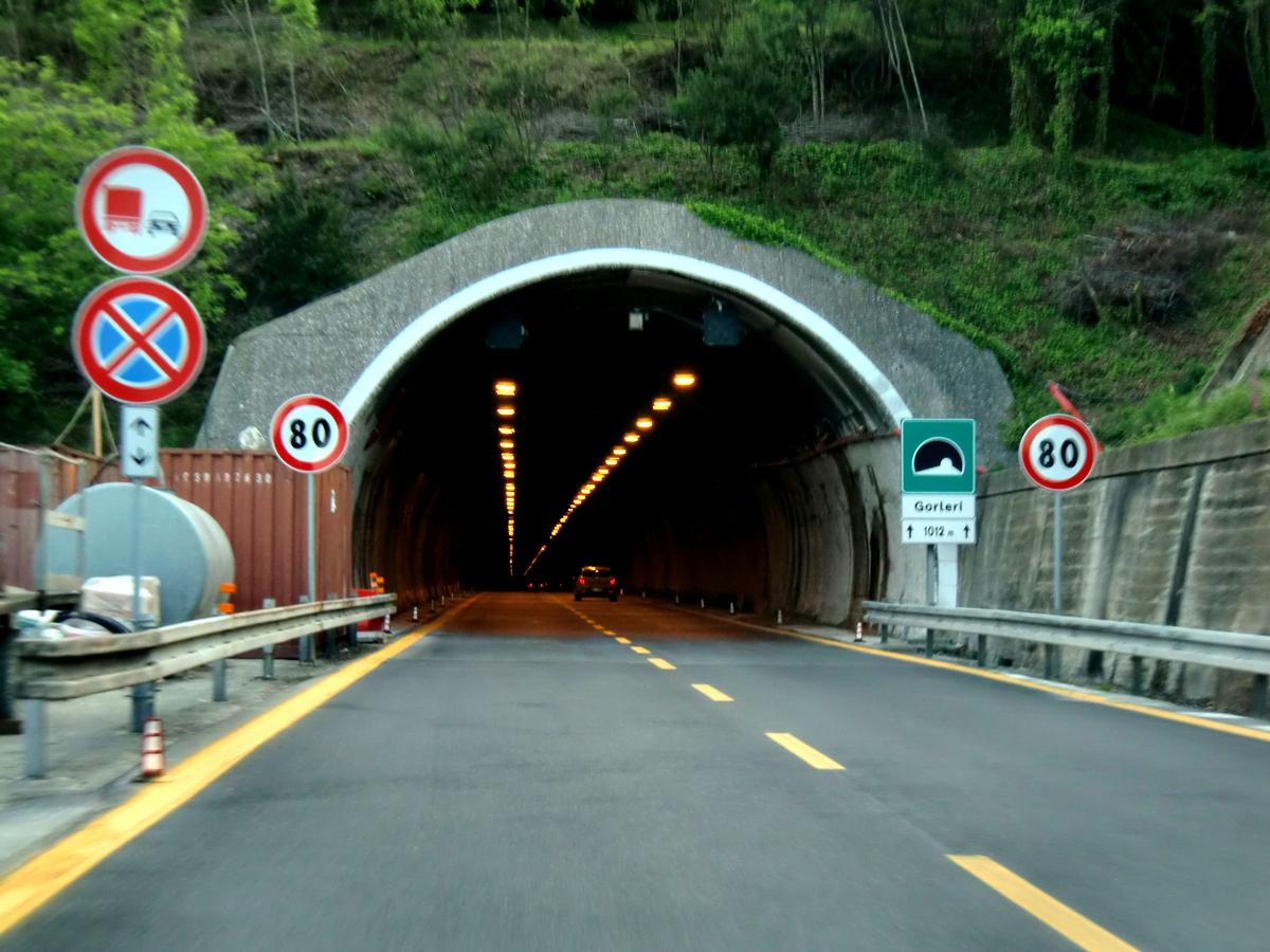 Gorleri tunnel eastern portal, westbound direction 