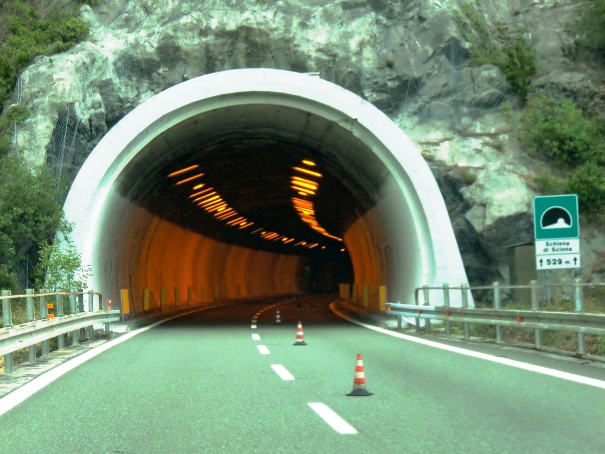 Schiena di Sciona Tunnel western portal 