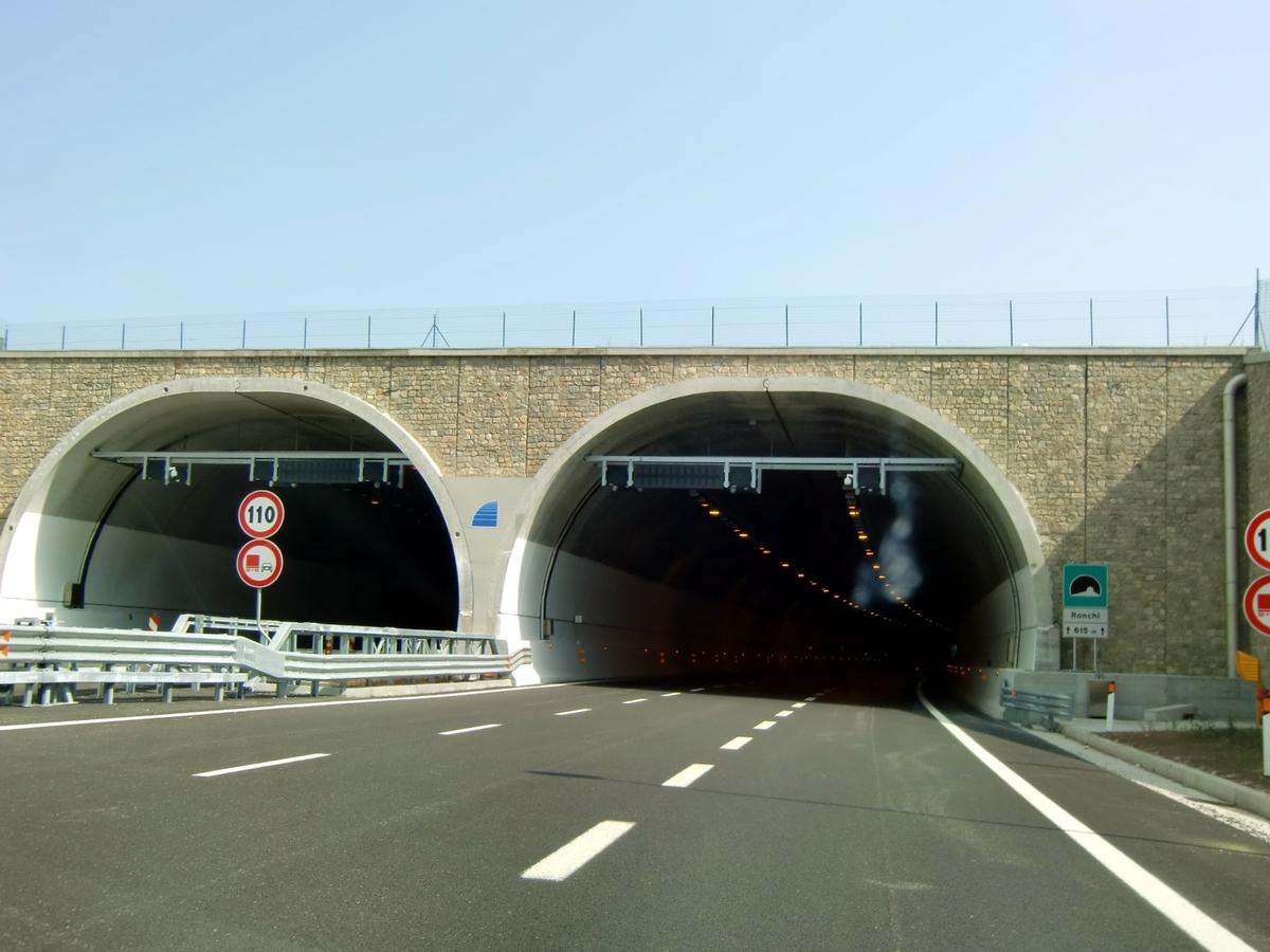 Ronchi Tunnel eastern portals 