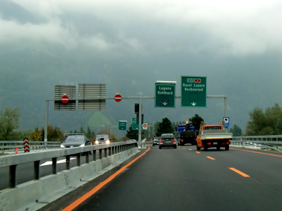 A4 motorway at connection with A2 motorway 