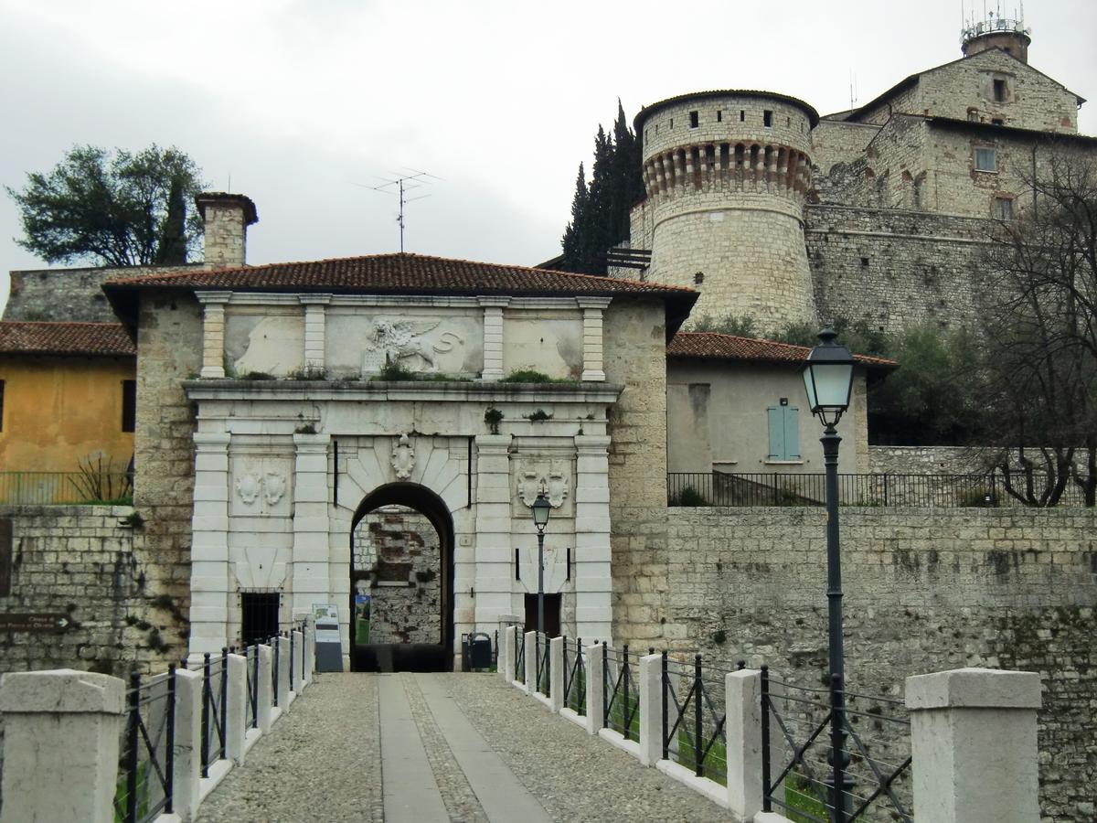 Brescia Castle, main access 