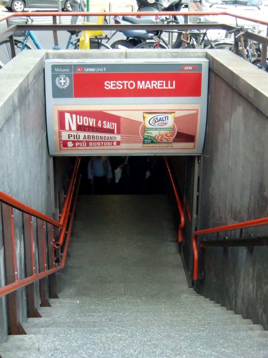Sesto Marelli Metro Station, access 