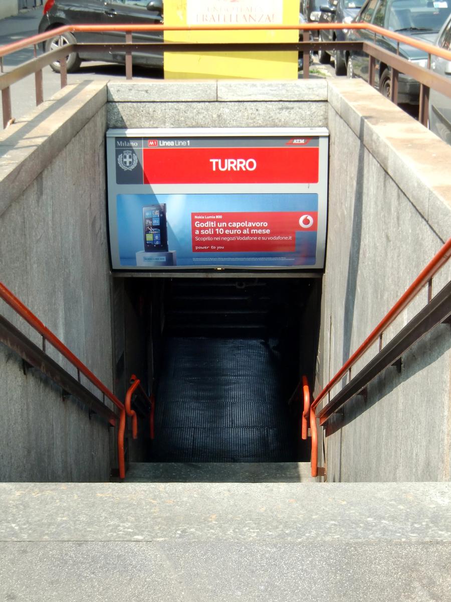 Turro Metro Station, access 