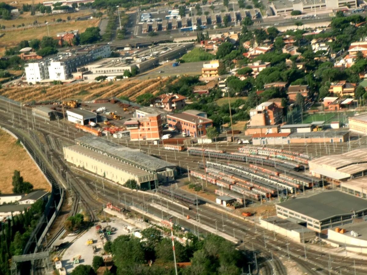 Line A trains depot of Osteria del Curato 