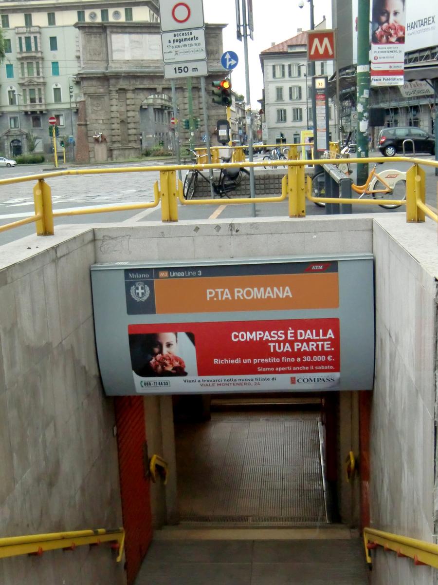 Structurae [en]: Porta Romana Metro station, access. Porta Romana