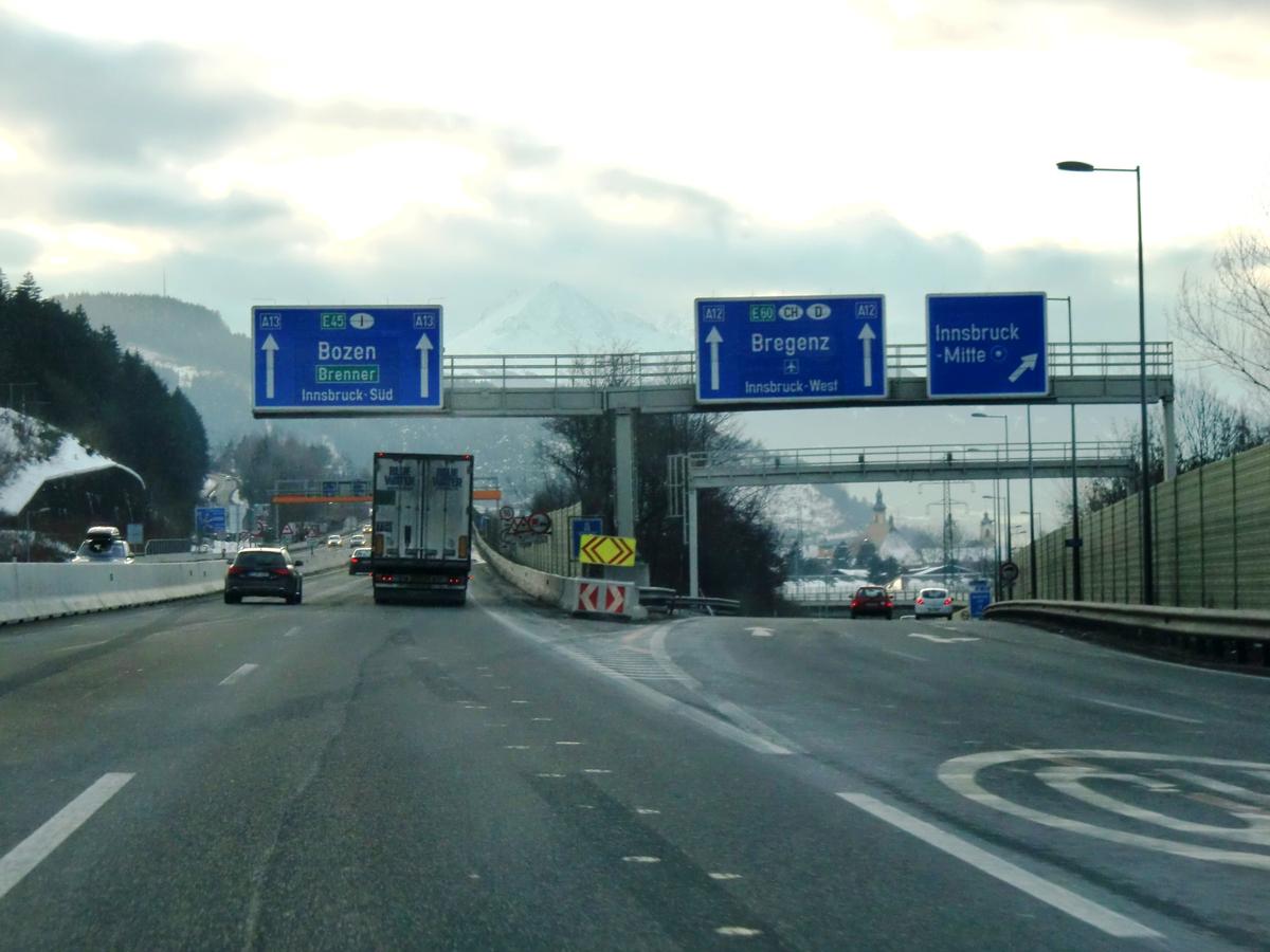 Connection A12-A13 Motorways at Innsbruck 