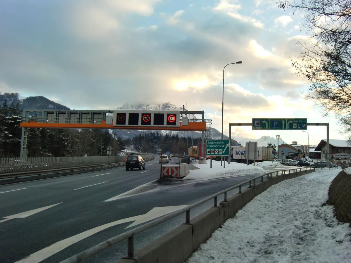 A13 Motorway at service station Europabrucke 