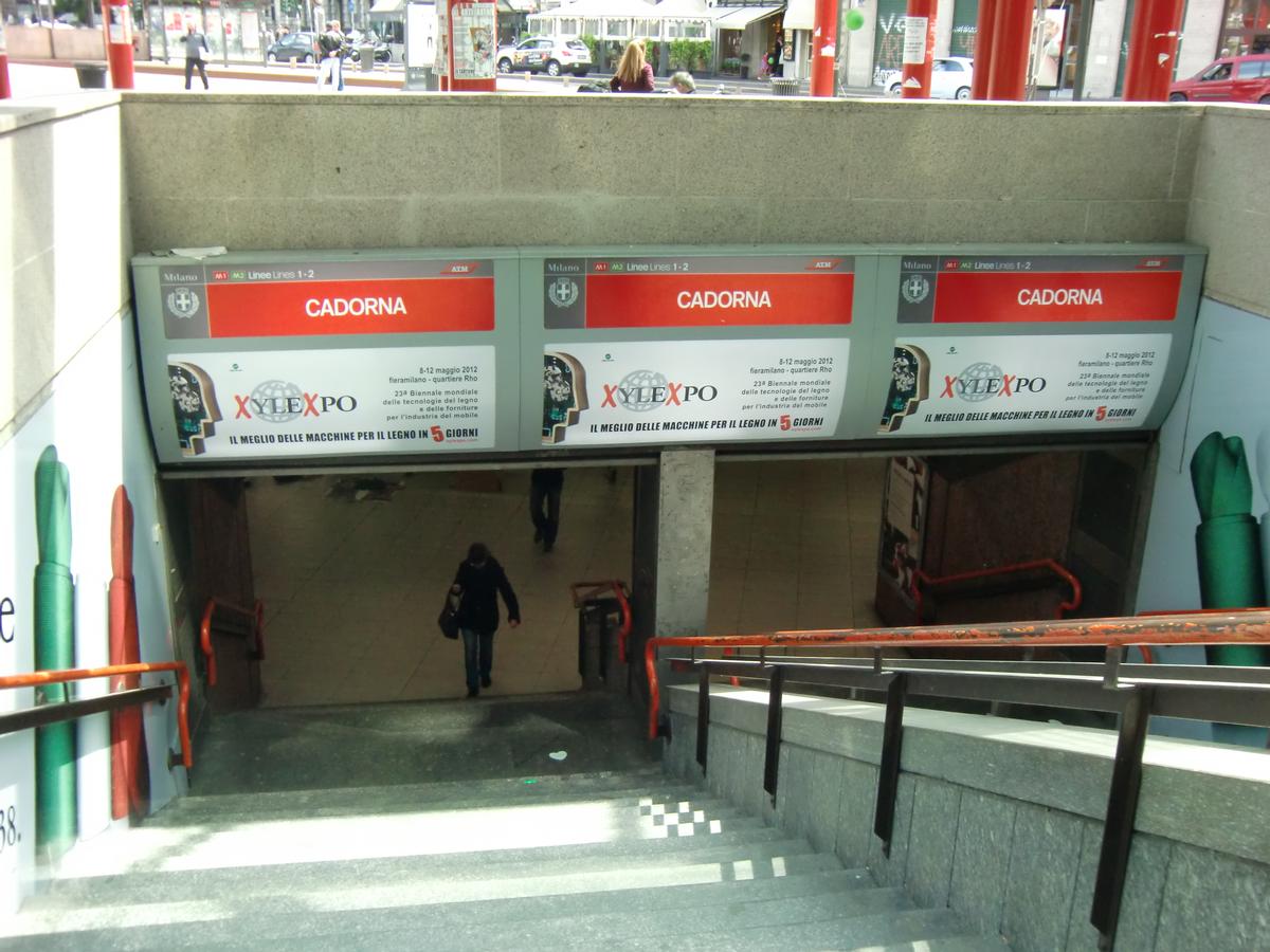 Cadorna FN Metro Station, access 