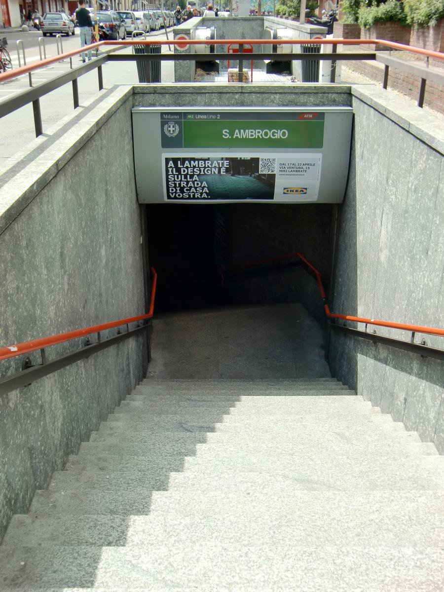 Sant'Ambrogio Metro Station, access 