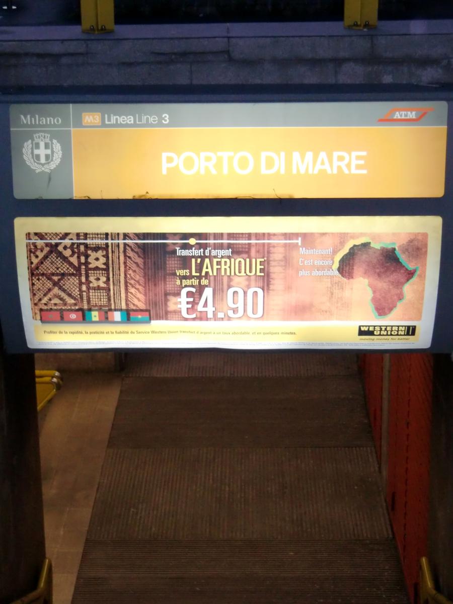 Porto di Mare Metro Station, access 