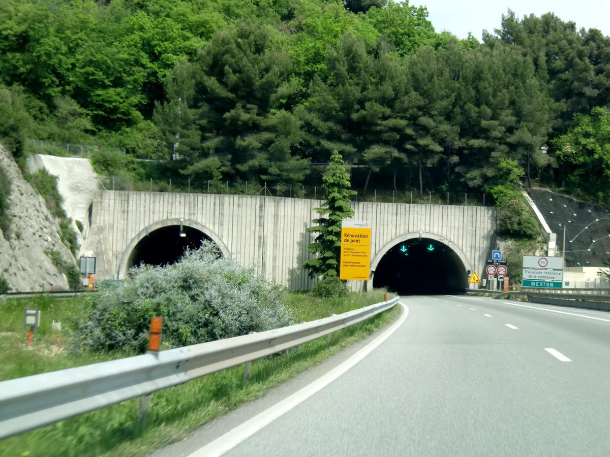 Tunnel du Col de Garde, western portals 