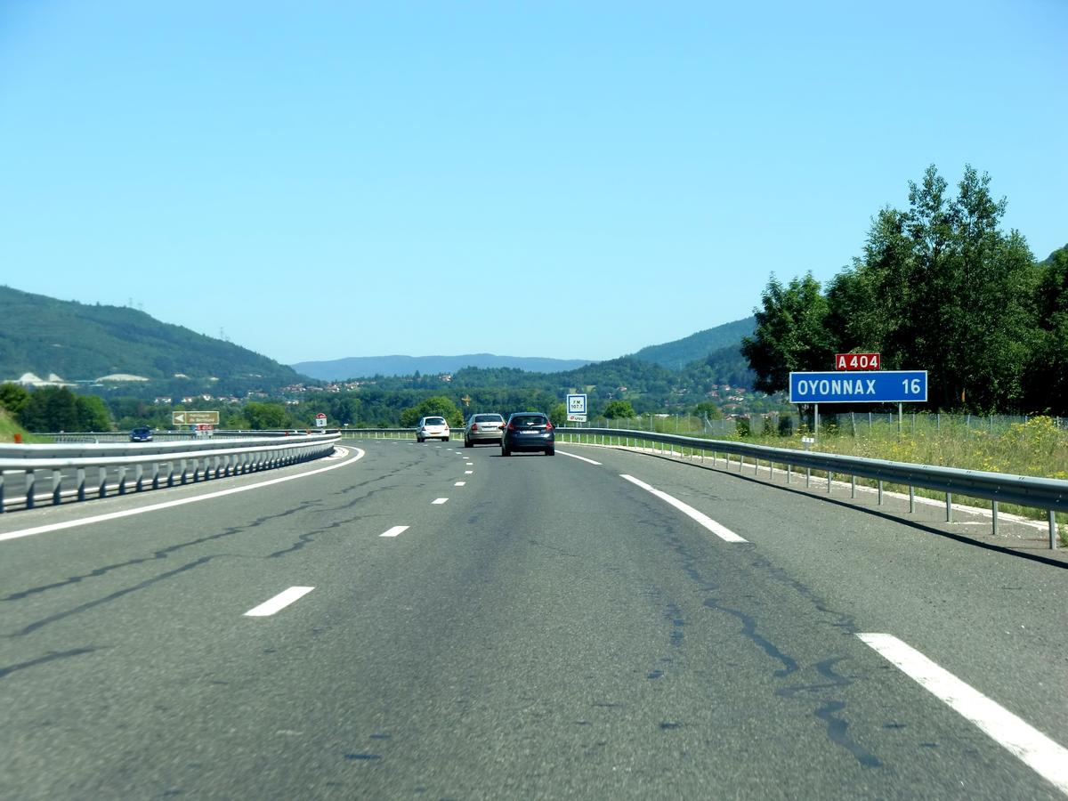 A404 motorway near St.Martin du Frene 