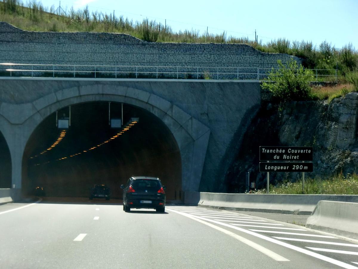 Noiret Tunnel, southern portal northbound direction 