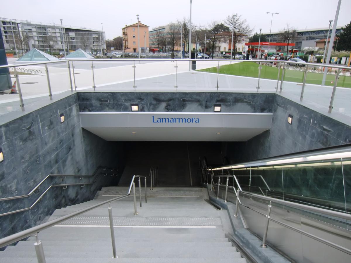 Lamarmora Metro Station, access 