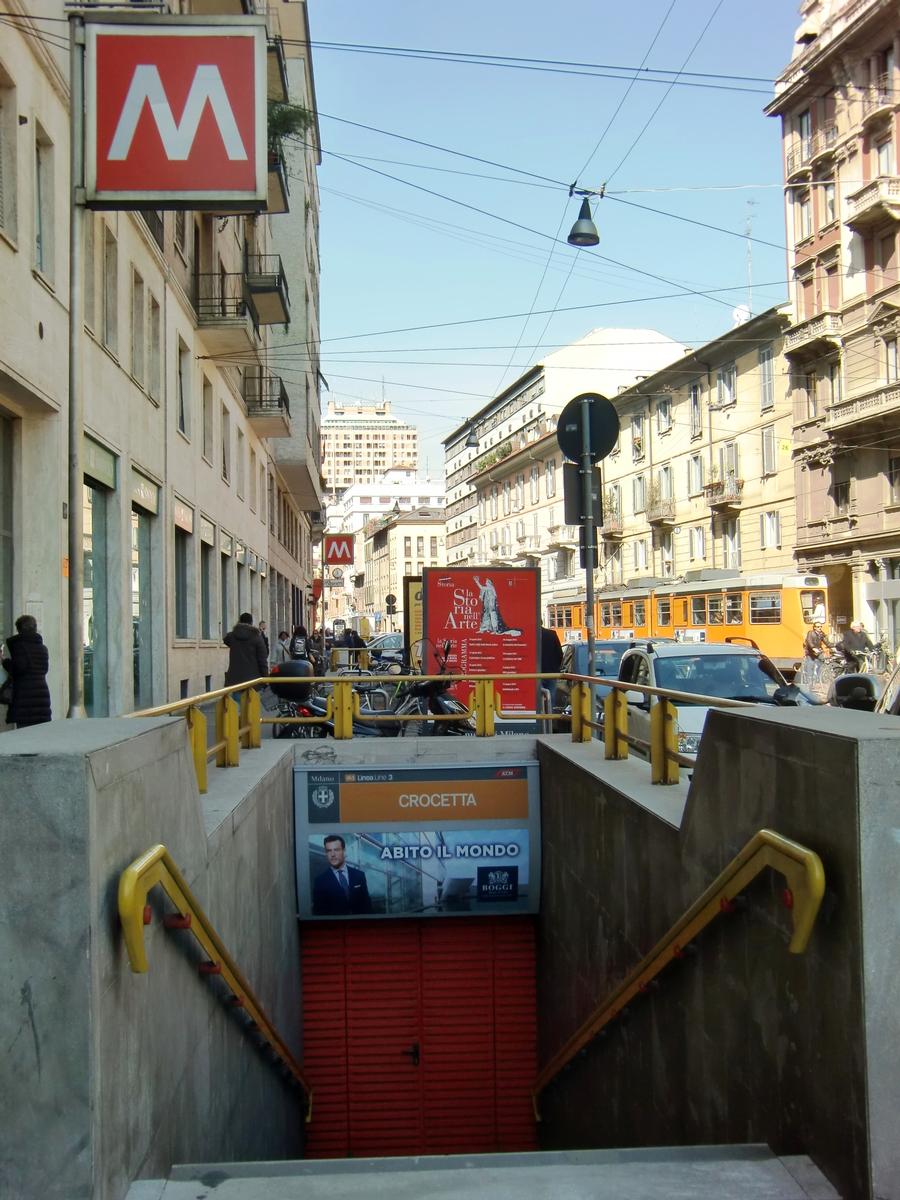 Metrobahnhof Crocetta 