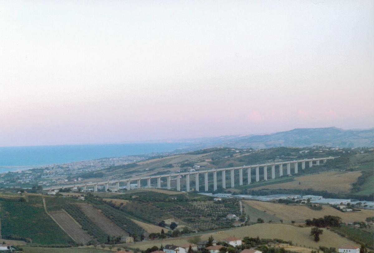 Salinello viaduct from Tortoreto 