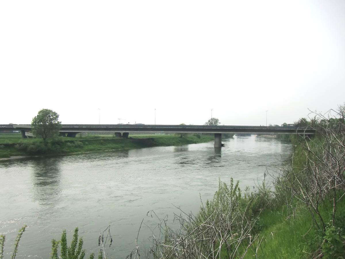 Pont sur l'Adda du contournement Sud de Lodi 