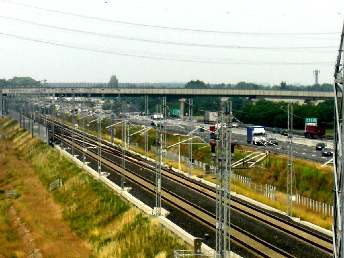 High speed line (AV/AC) Torino-Milano near Marcallo 