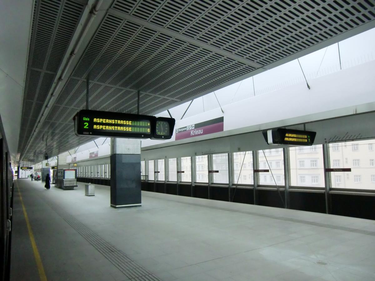 Krieau Metro Station, platform 